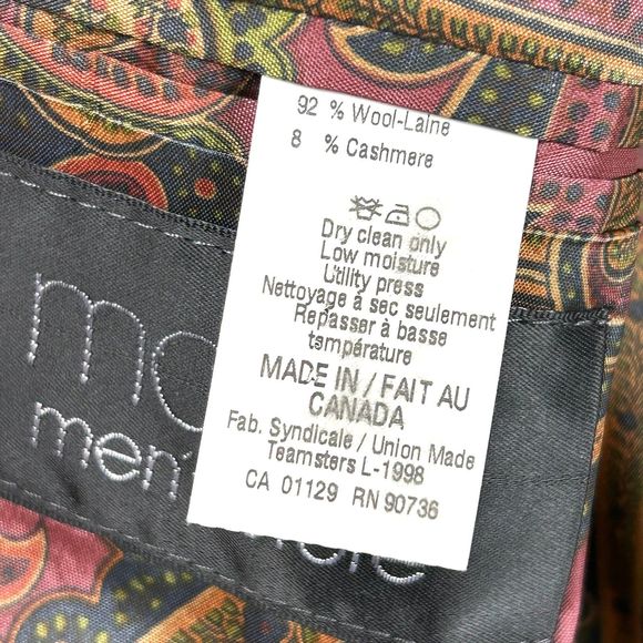 EUC Lauren Ralph‎ Lauren Wool Cashmere Blazer Mens 39R - Picture 9 of 9